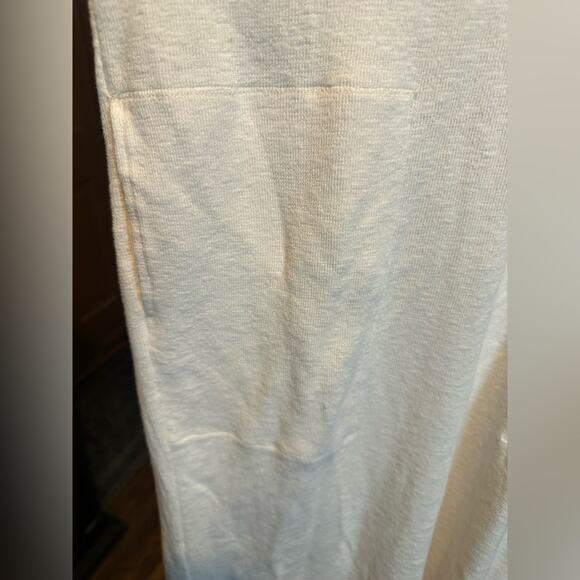 Free People Beach Be happy pinafore oversized dress maxi with slit size XS -M - Picture 4 of 11